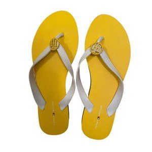 Tommy Hilfiger Rosena Flip Flop Sandals - sz 9 Yellow